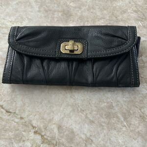 FOSSIL Black Leather Billfold
